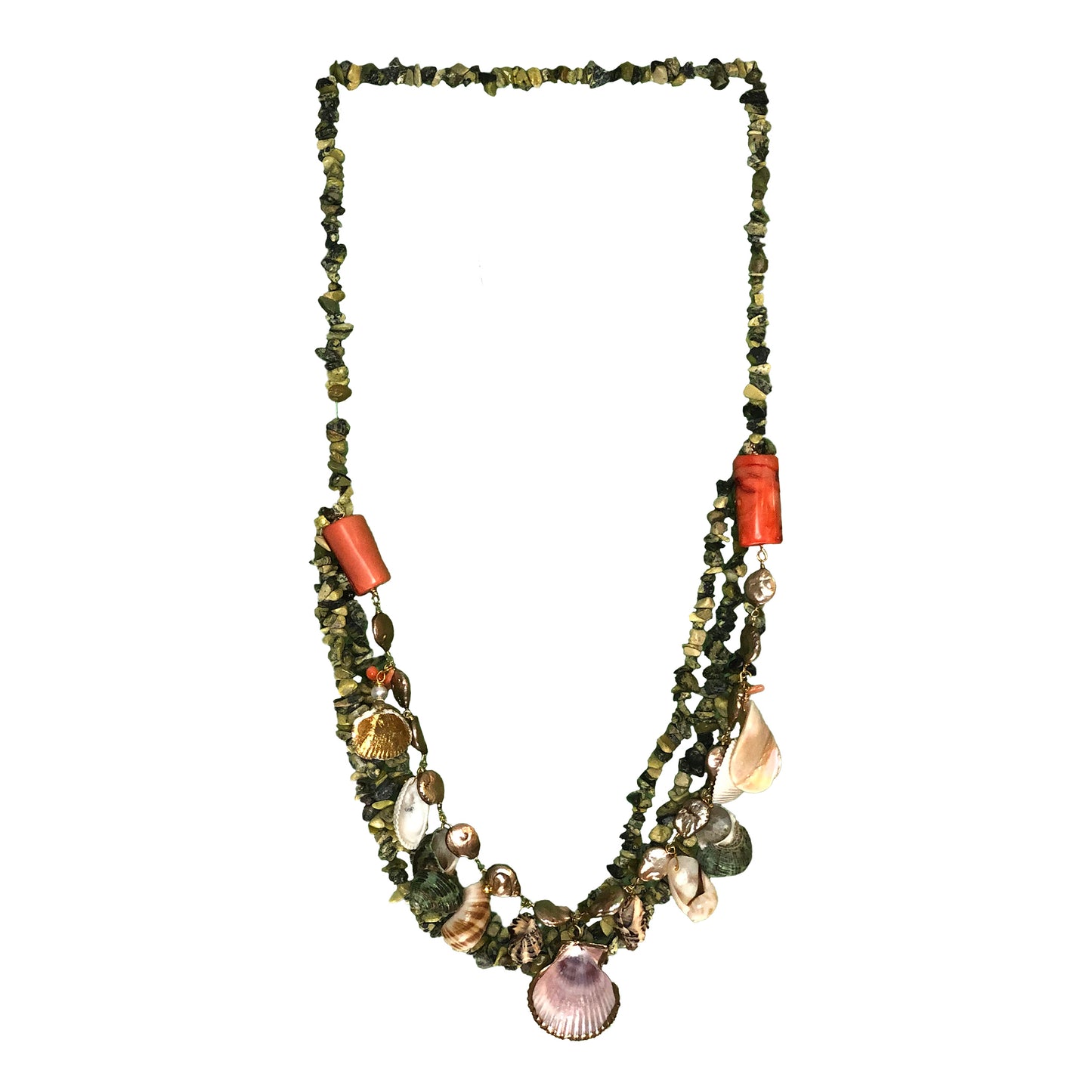 Champagne Pearls  Necklace  inamullumani