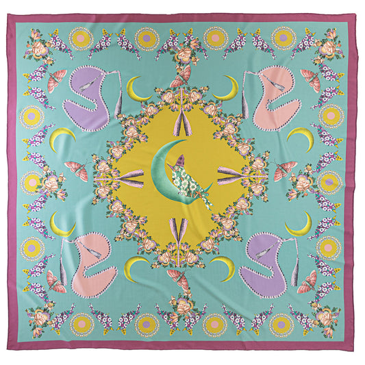 Ramadan Birds  Scarf  Madina Concept Store  L 88 x W 87